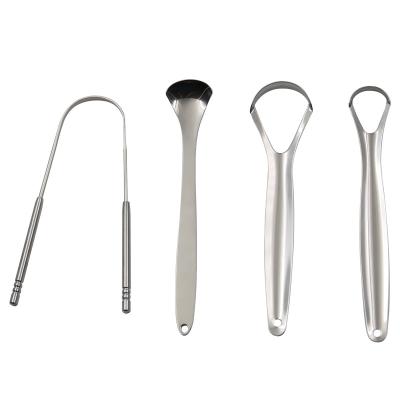 China Oral Cleaner Factory Directly Scolde Scraper With Travel Case Tongue Scraper Cleaner Oral Hygiene Care Tools for sale