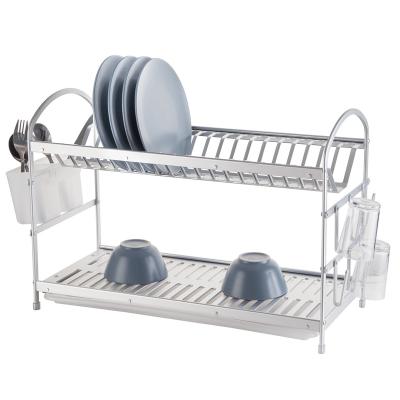 China Viable Best Seller Ever Rusty Aluminum Dish Drainer Rack for Kitchen Large Capacity Kitchen Organizer for sale