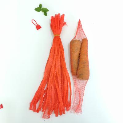 China PE new materials China Supplier Wholesale Plastic Net Bags Red Color Mesh Bag For Packaging for sale