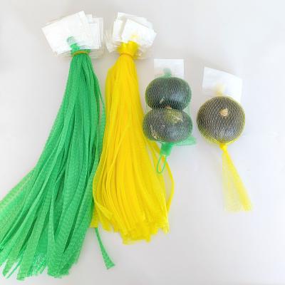 China PP new material PP and environment friendly pumpkin plastic mesh bag for vegetable and supermarket packaging supplies for sale