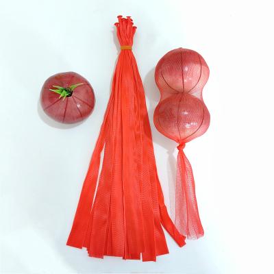 China PE new materials Super Quality Popular Recommend Red PE Plastic Mesh Bag For Onion for sale