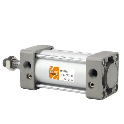 China Building Material Stores Double Acting MBB MDBB Pneumatic Cylinder , SMC Type Standard Air Cylinders for sale