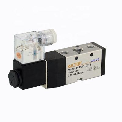 China 18 Series PU520 Solenoid Valve Pneumatic Air Valve  AirTOP  HLPC Zhejiang, China for sale