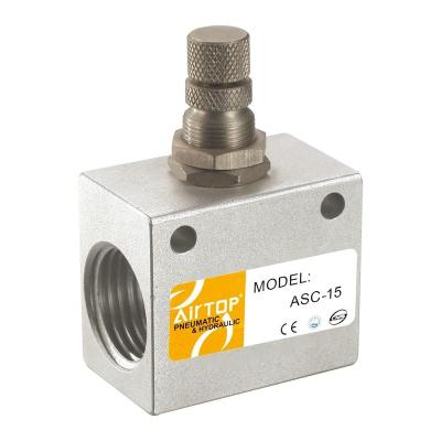 China General Type ASC Series One Way Precision Restrictive Valve Medium Temperature for sale