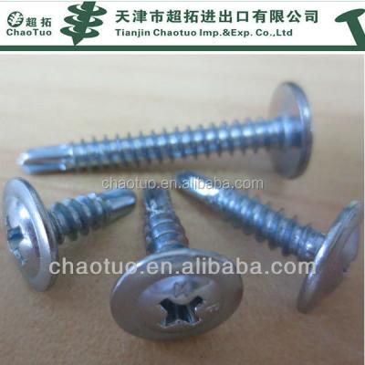 China Steel Frame Construction Best Quality Residential Wafer Head Phillips Self Drilling Screw for sale