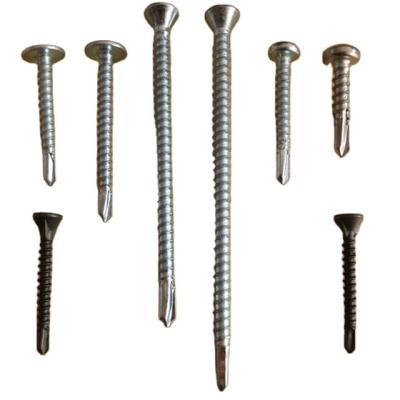 China Pan galvanized rat-tail chipboard screws for sale