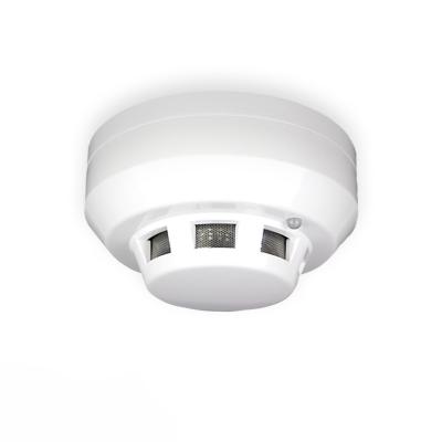 China 12v Smoke Detector Cover Plastic Conventional Fire Alarm Photoelectric 24v Smoke Detector Wired Fire Detector 4 Wire Smoke Detector Sensor for sale