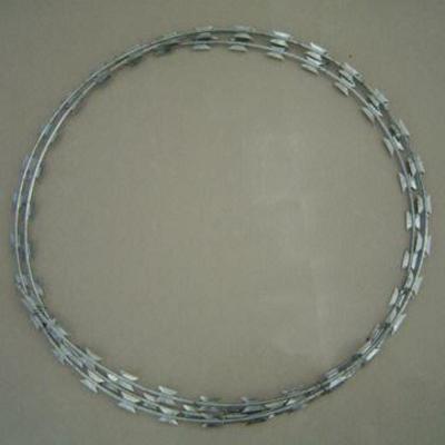 China galvanized razor wire/stainless steel razor barbed wire for sale