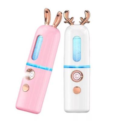 China Mini Nano Spray Bottle Handy Moisturizer Mini Nano Spray Bottle Handy Portable Nano Skin Humidifier Rechargeable Atomizer Mister Facial Steamer USB for sale