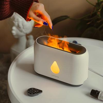 China 2020 Hot Selling Household New Arrival Aromatherapy Essential Oil Remote Control Cool Mist Air Ultrasonic Flame Humidifi for sale