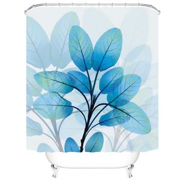 China Factory Sustainable Shower Curtain With Bath Mat For Bathroom for sale