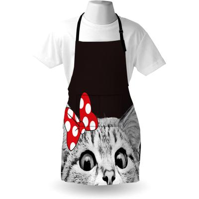 China Kids with or without pocket apron cat cotton polyester, waterproof apron, waitress apron for sale