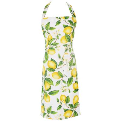 China Drinks / Food Lemon Pattern Waiter Apron For Restaurant for sale