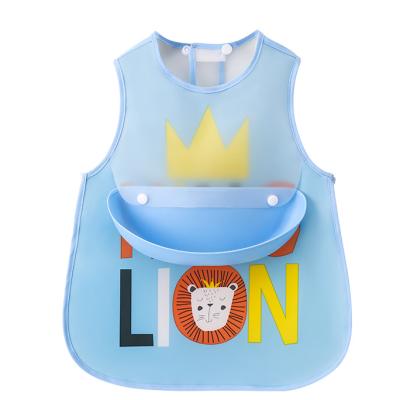 China Drink / Food Customized PP Waterproof Apron For Baby for sale