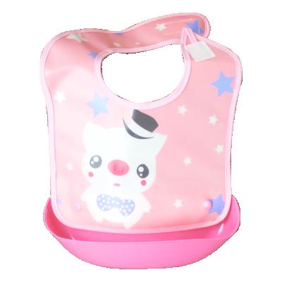 China Drink / Food PVC Baby And Kids Apron For Eating for sale