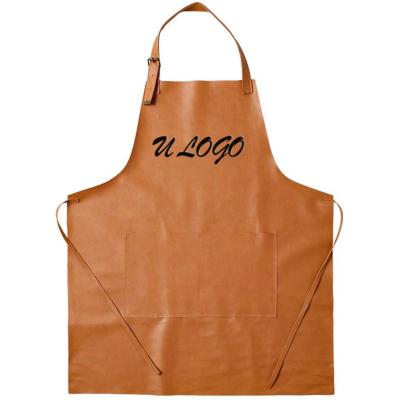 China Hot Selling Drinks/Food Customized Leather Belt Buckle Denim Canvas Bib Wholesale Apron for sale