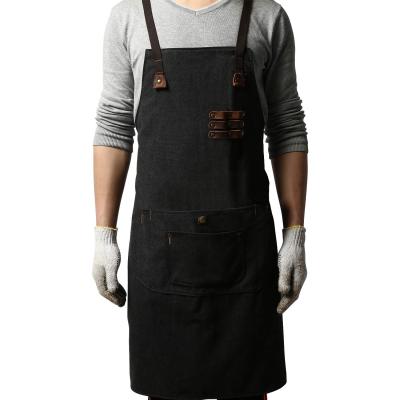 China Casual Custom Heavy Duty Butcher Waterproof Heat Resistant Welding Apron for sale