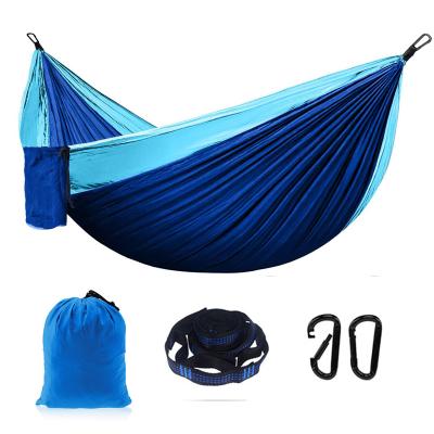 China Family Outdoor Camping Hammock Outdoor Double Nylon Hammock Widened Swing Leisure Indoor Camping Supplies Amazon Hot Beach Tent for sale