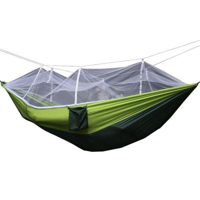 China Traditional Portable Hammock 210t Auto Stand Folding Mosquito Net Garden Rain Fly Backpacking Hammock for sale