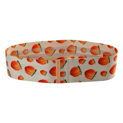 China 2021 Polyester Cotton + Material Cute Orange Color Latex Amazon Cloth Exercise Fishing Booty Squat Resistance Bands for sale