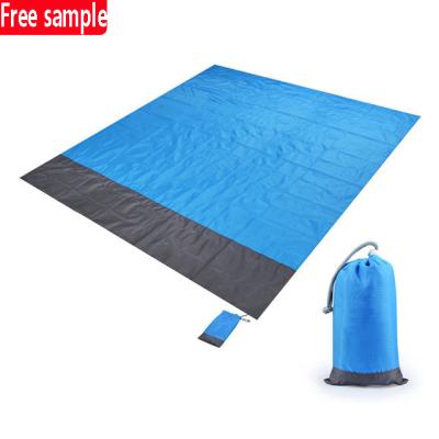 China Simplicity Polyester Beach Picnic Mat Folding Pocket Mat Waterproof Moisture Proof Mat for sale