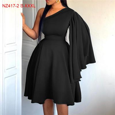 China Anti-static African women casual wear dress summer clothes plus size new designs for sale