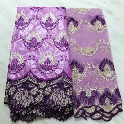 China Wholesale pure cotton fabric factory wholesale purple brocade fabric bazin riche brocade fabric anti-static bazin for party wedding dress for sale