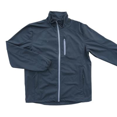 China Breathable Woodland Wind Jackets 100% Polyester Outdoor Mens Black Softshell Jacket for sale