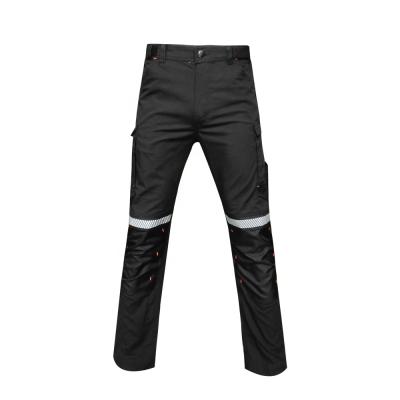 China Custom Canvas Riptop Replective Cotton Polyester Work Tape Men's Trousers Breathable Cargo Pants for sale