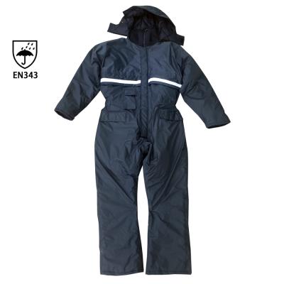 China Breathable Coveralls Safety Waterproof Cold Storage Worker Working Uniform Work Coverall for sale