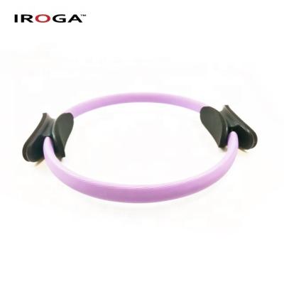 China Custom Pilates Iroga Fitness Logo Magic Ring Pilates Ring With Comfortable Foam Grip for sale