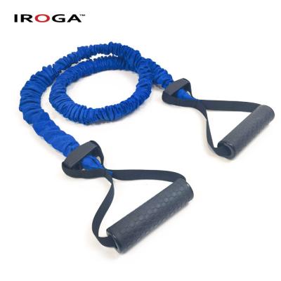 China High Quality Commercial Grade Bodybuilding Iroga Fitness Resistance Toning Tube Band With Cloth Cover for sale