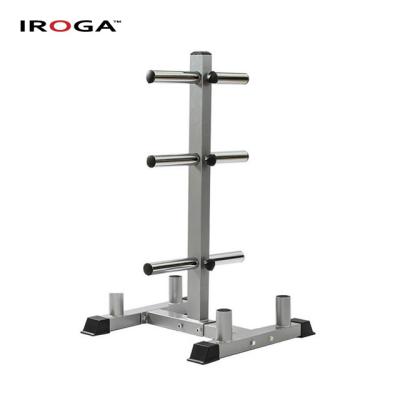 China Indoor Iroga Fitness Gym Equipment Weight Plate Rack Tree For Two Inch Plate for sale