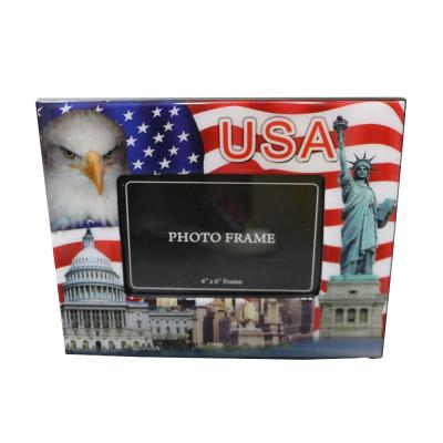 China Photo wood souvenir photo frame United States MDF factory Quanzhou modern wooded 4*6