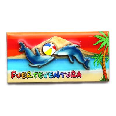 China Wooden Souvenir Fridge Magnets Shape Gran Canaria/Fuerteventura/Tenerife/Lanzarote 3d Spanish Travel Islands for sale