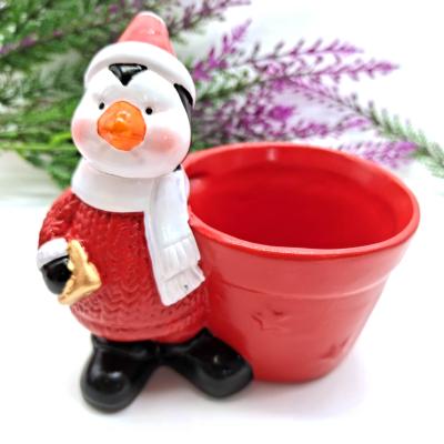 China Mini Cute Christmas Outdoor Design Funny Succulent Potted Flower Pot Office Garden Plant Potted Flower Pot for sale