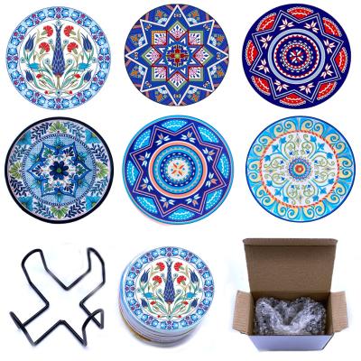 China Viable Factory Direct Custom Made Ceramic Marble Drink Absorbent Coaster for sale