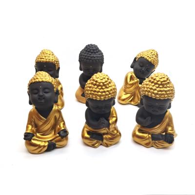 China Europe Resin Gold Color Custom Design Reclining Buddha Statue Meditating Buddha Statue for sale