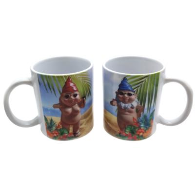 China Wholesale Disposable Ceramic Blank Sublimation Sublimation Enamel Coated Mug For DIY Photo Printing for sale