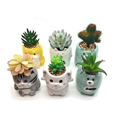 China Modern Custom Flower Pots For Garden Ceramic Animal Planter for sale