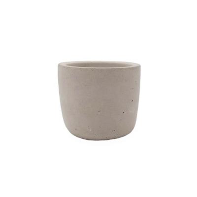 China Water proof; Heat resistant; Heat Resistant Natural Corrosion Fragrance Oil Cement 3oz Candle Resistance Jar In Original Cement Gray Color for sale