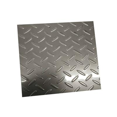 China Checkered Embossed Stairs 201 304 Stainless Steel Sheet for sale