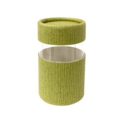 China Factory Outlet Biodegradable Color Specialty Kraft Paper Customized Paper Tube Splicing PVC Window for sale