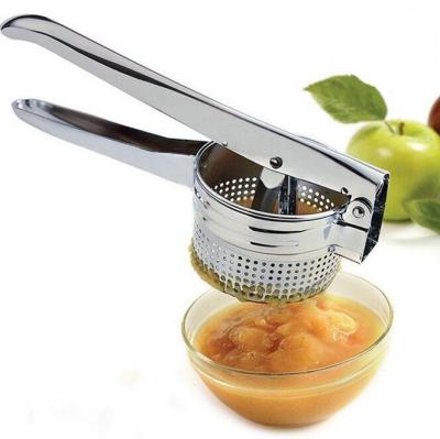 China Sustainable Kitchen Instrument Potato Masher Pressing Tool Stainless Steel Potato Crusher With Comfortable Handle for sale