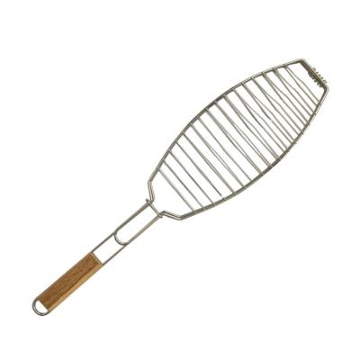 China Dustproof professional BBQ supplier food grade stainless steel barbecue fish grill basket for camping for sale