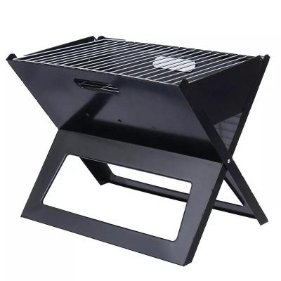 China Easily Assembled Folding Outdoor BBQ Grill Stainless Steel Charcoal Grill 17Inch Portable BBQ Grill for sale