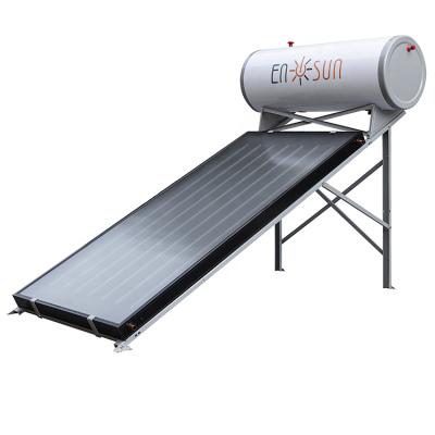 China Flat Plate Energy Saving Roof Top Solar Water Heater For Home Use With Copper Pipe for sale