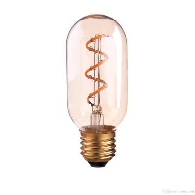 China INDOOR Vintage LED Filament Bulb T45 4W Decorative Soft Wall Lamp Chandeliers Dimmable E27/B22 for sale