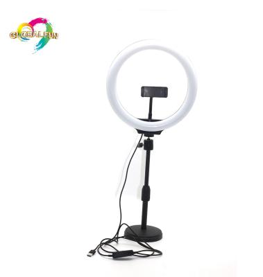 China Multifunctional Tripod Selfie Mobile Phone Camera Outdoor Bracket LED Ring Fill Light HY105 for sale