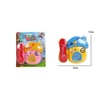 China Baby Toy New Fashion Cartoon Battery Electronic Musical Lighting Children Toy Phone for sale